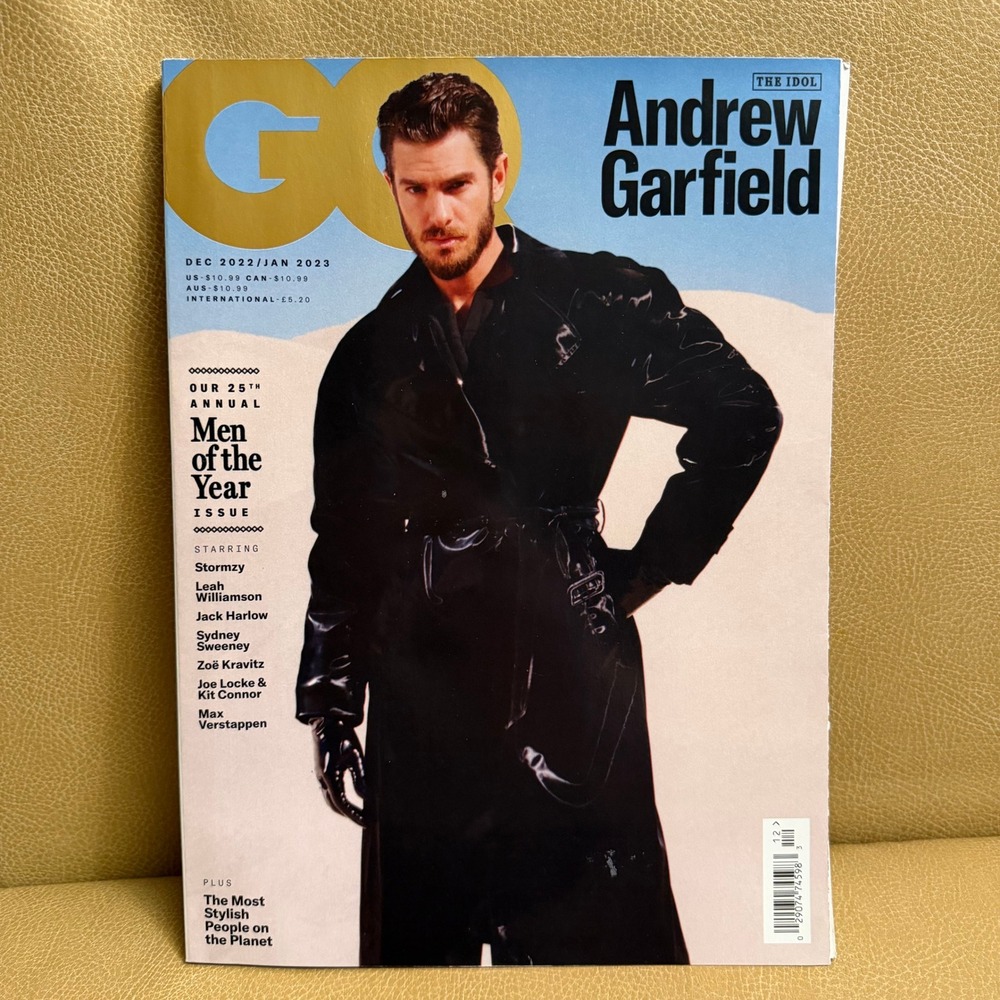 GQ Magazine Dec 2022 Jan 2023 Andrew Garfield Men of the Year Max Verstappen